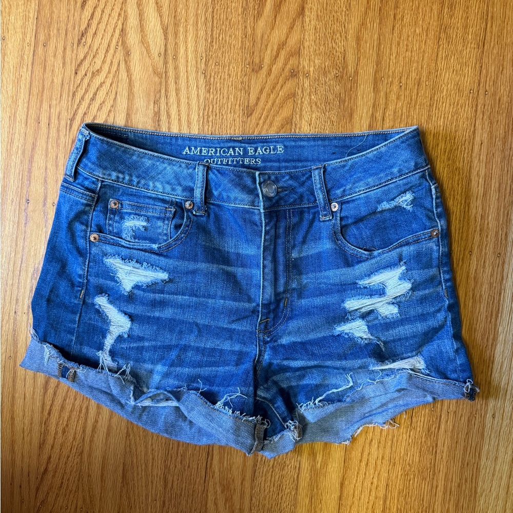 American Eagle Hi-Rise denim shorts (size 10)
